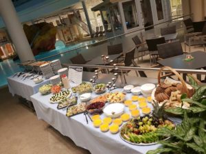 Das Buffet zur Mitternachtssauna in der OstseeTherme Usedom